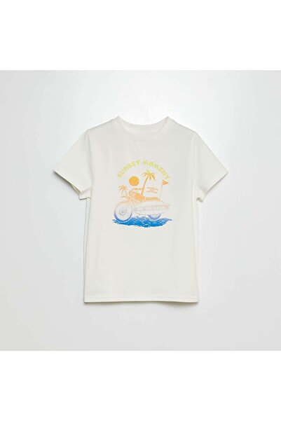 KIABI Fun print T-shirt WHITE