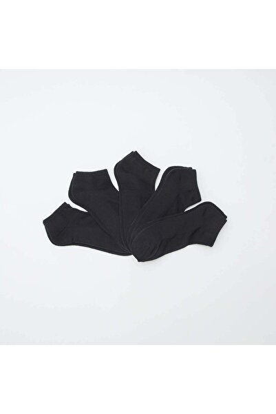 KIABI عبوة من 5 أزواج من الجوارب غير المرئية باللون الأسود