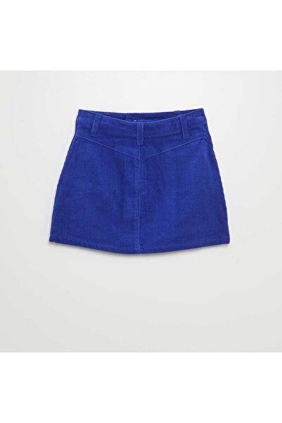 KIABI Short corduroy skirt BLUE