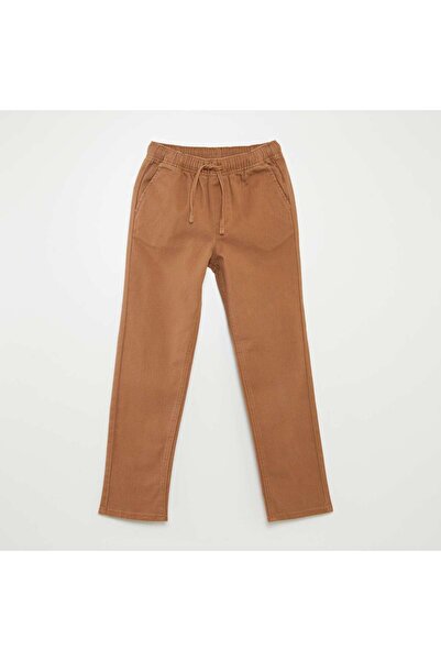 KIABI Plain regular-fit trousers BEIGE