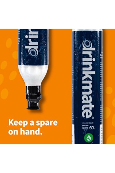 Drinkmate 60 Litre Spare Co2 Cylinders, Compatible With Sodastream - Filled