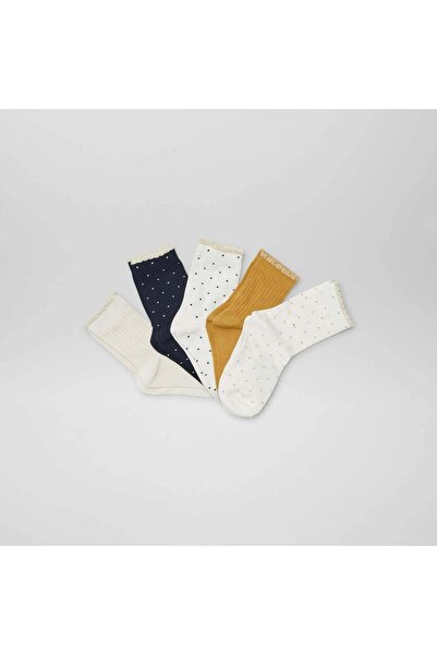 KIABI Pack of 5 pairs of long socks WHITE