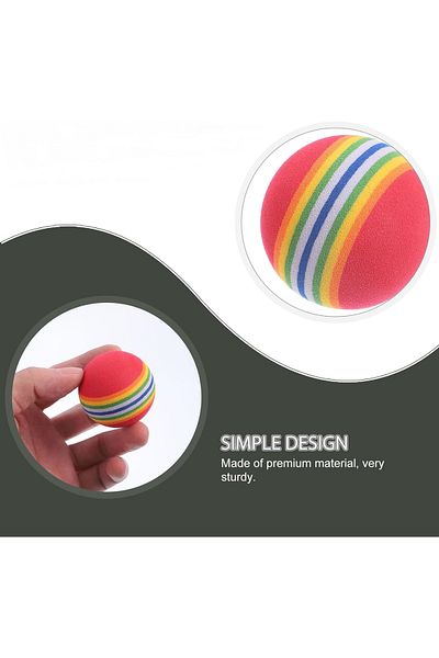 Boldy Cat Play Ball - Dog Play Ball Sponge - Cat Dog Play Ball - Pet Teeth Scratching Play Ball 1Pcs