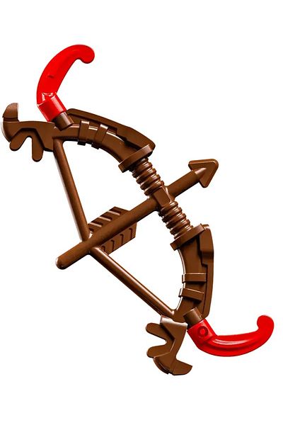 LEGO Accessory Custom Minifigure Lord of the Rings Brown Arrow Wind-Up Bow 1 Piece Will Be Sent