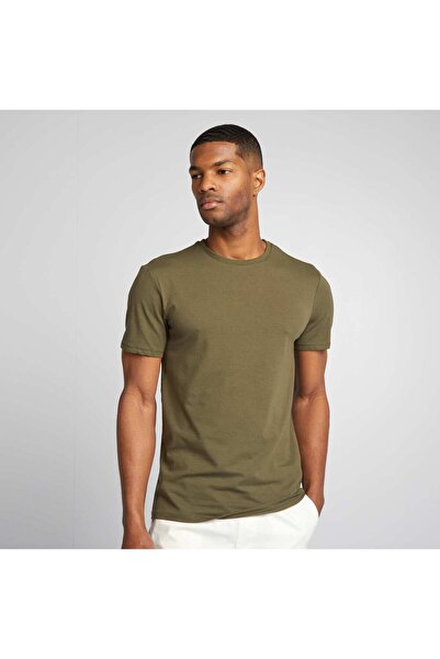 KIABI Plain T-shirt - Muscle shirt KHAKI