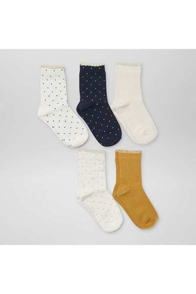 KIABI Pack of 5 pairs of long socks WHITE