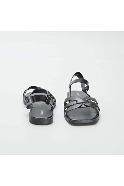 KIABI Sandals with buckled strap BLACK