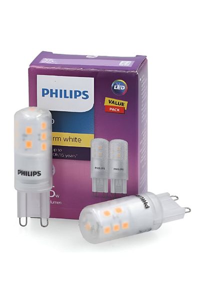 Philips 2-Piece Dimmable G9 LED Capsule Warm White