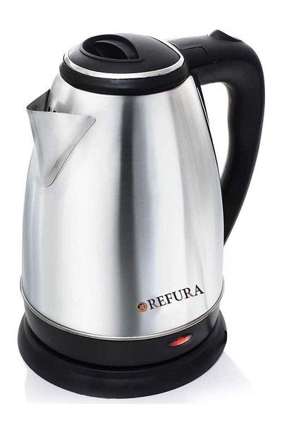 REFURA 1.5 L Cordless Electric Kettle 1500W RE-11603 - Stainless Steel Kettle w/ Spray Coating, 360-