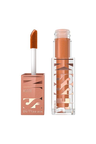 Maybelline New York مايبيلين نيويورك، أحمر خدود سنكيسر ليكويد جلو مع فيتامين إي، 12 سمر إن ذا سيتي