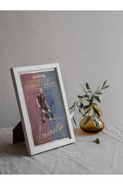 Arthopia Andres Iniesta Πίνακας αφίσας υψηλής ποιότητας με πλαίσιο