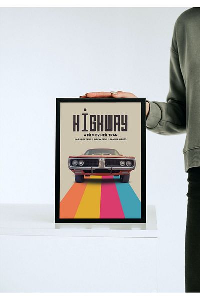 Arthopia Αφίσα ταινίας Highway Movie Pinterest Πίνακας σχεδίασης διακόσμησης υψηλής ποιότητας με κορνίζα
