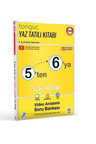 Tonguç Yayınları İlk Adım 5'ten 6'ya Hazırlık Tatil Kitabı
