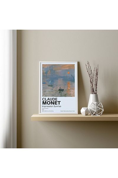 Arthopia Claude Monet Διακοσμητικός Πίνακας Αφίσας Υψηλής Ποιότητας Σχεδιασμού με κορνίζα