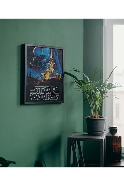 Arthopia Διακόσμηση ταινίας Star Wars με κορνίζα με σχέδιο αφίσας