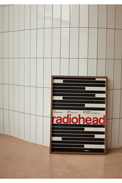 Arthopia Radiohead Albüm Dekorasyon Yüksek Kaliteli Çerçevesiz Duvar Tablosu ...