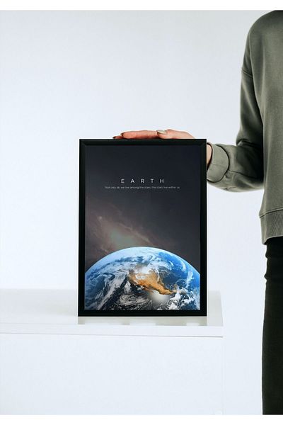 Arthopia Earth Earth Planets Space Pinterest Αφίσα με κορνίζα Υψηλής ποιότητας διακοσμητικό σχέδιο ζωγραφικής
