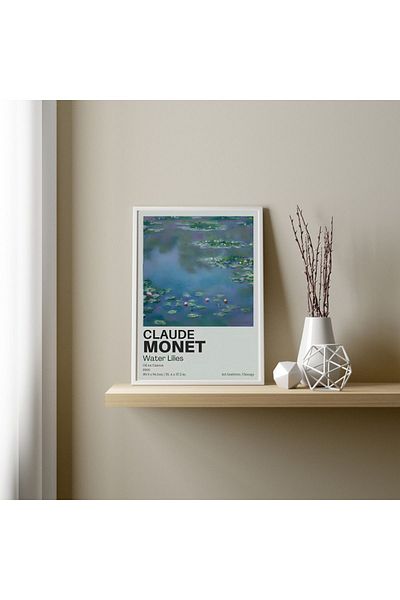 Arthopia Claude Monet Διακοσμητικός Πίνακας Αφίσας Υψηλής Ποιότητας Σχεδιασμού με κορνίζα