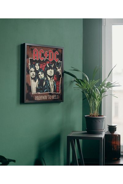 Arthopia AC/DC Highway To Hell Pinterest Πίνακας υψηλής ποιότητας σχεδίου με πλαίσιο αφίσας