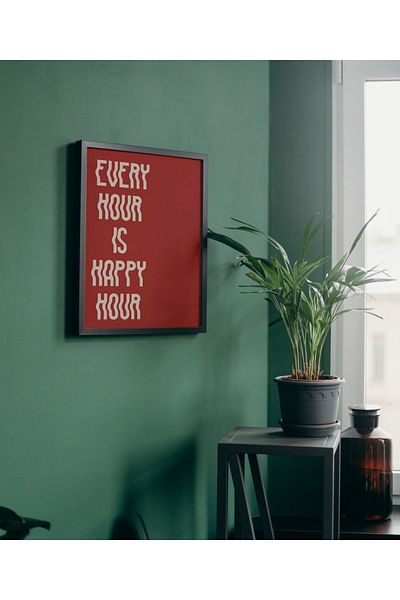 Arthopia Κάθε ώρα είναι Happy Hour Pinterest Πλαίσιο αφίσας Υψηλής ποιότητας διακοσμητικός πίνακας
