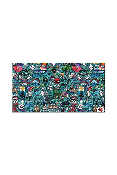 Beam Dijital Doodle Blue Xl 70x40 Cm Oyuncu Gaming Mouse Pad