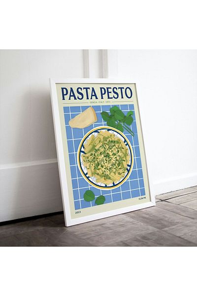 Arthopia Cake Pesto Italy Pinterest Πίνακας καλλιτεχνικού σχεδιασμού με κορνίζα αφίσας