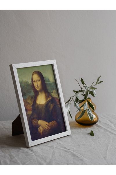 Arthopia Επιτραπέζια αφίσα υψηλής ποιότητας σχεδίου Mona Lisa με πλαίσιο