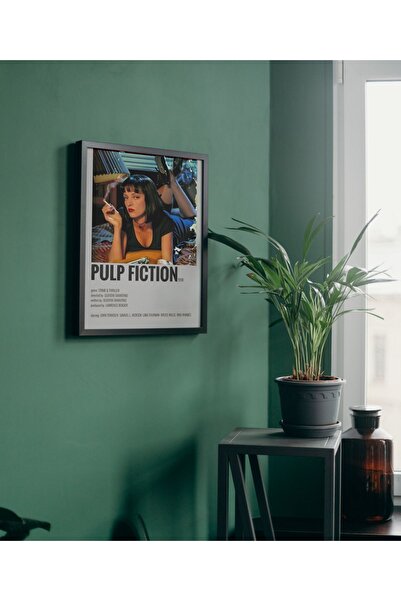 Arthopia Pulp Fiction Movie Poster  Pinterest Poster Çerçeveli Yüksek Kalitel...