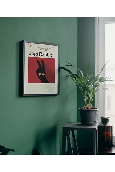 Arthopia Jojo Rabbit Ταινία Αφίσα Ταινίας Pinterest Αφίσα με κορνίζα Υψηλής ποιότητας Διακοσμητικό Σχέδιο Ζωγραφική