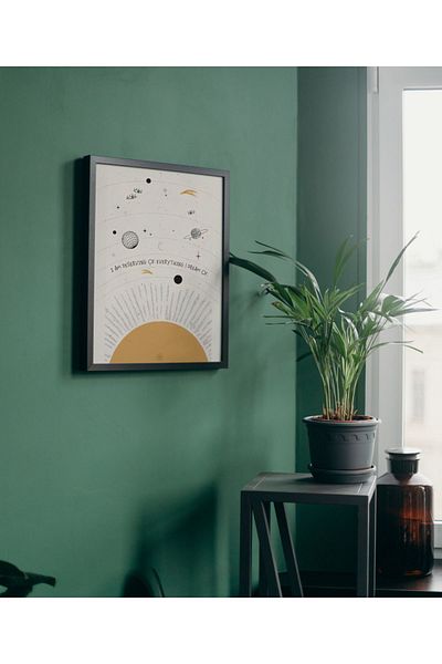 Arthopia My Solar System Pinterest Αφίσα με κορνίζα Υψηλής ποιότητας διακοσμητικό σχέδιο ζωγραφικής