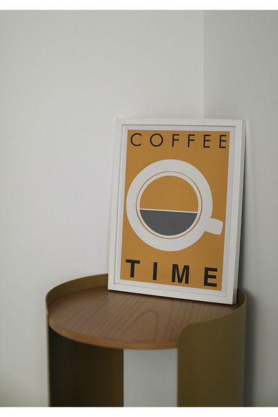 Arthopia Αφίσα με σκελετό Coffee Time