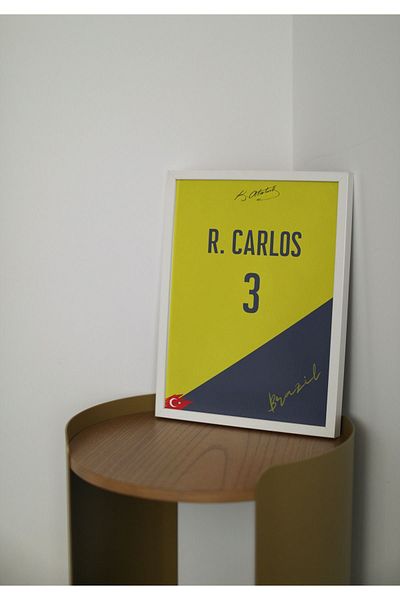 Arthopia Ζωγραφική αφίσας Roberto Carlos με πλαίσιο