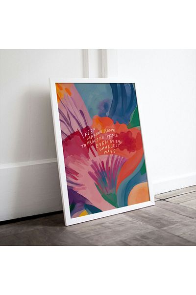Arthopia Peace Respect Motivation Pinterest Αφίσα με κορνίζα Υψηλής ποιότητας διακοσμητικό σχέδιο ζωγραφικής
