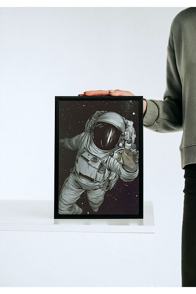 Arthopia Astronaut Planets Space Pinterest Αφίσα με κορνίζα Υψηλής ποιότητας διακοσμητικό σχέδιο ζωγραφικής