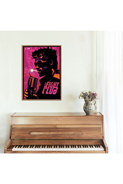 Arthopia Fıght Club Film Tyler Durden Çerçevesiz Yüksek Kaliteli Duvar Tablos...