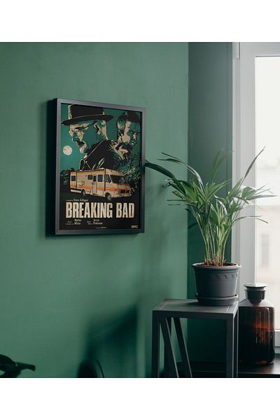 Arthopia Vintage Pinterest Breaking Bad Caravan Αφίσα με κορνίζα Υψηλής ποιότητας ζωγραφική σχεδίου