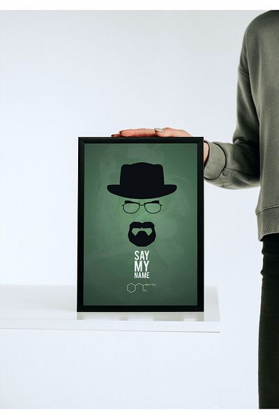 Arthopia Vintage Pinterest Walter White Πίνακας υψηλής ποιότητας σχεδίου με κορνίζα αφίσας