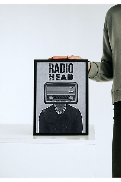 Arthopia Radiohead Band Album Banner Pinterest Αφίσα με κορνίζα Υψηλής ποιότητας διακοσμητικό σχέδιο ζωγραφικής