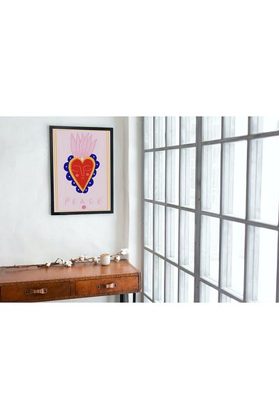 Arthopia Peace Respect Set Δώρο Αφίσα Κορνίζα Καλλιτεχνική Ζωγραφική