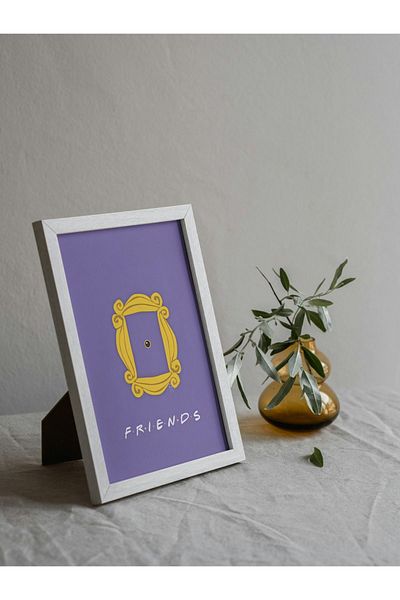 Arthopia Friends Monica's House Purple Door Pinterest Αφίσα με κορνίζα Υψηλής ποιότητας διακοσμητικό σχέδιο ζωγραφικής