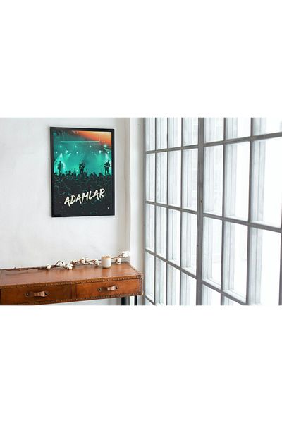 Arthopia Αφίσα συναυλίας για άνδρες Τουρκική ροκ Pinterest Πλαίσιο αφίσας Υψηλής ποιότητας ζωγραφική σχεδίου