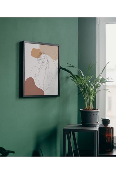 Arthopia Γυναικεία Σιλουέτα Εικονογράφηση Pinterest Αφίσα με κορνίζα Υψηλής ποιότητας Διακοσμητικό Σχέδιο Ζωγραφική