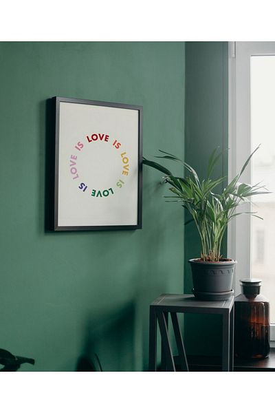 Arthopia Love Is Love Pride Pinterest Δώρο Αφίσα Πίνακας Καλλιτεχνικού Σχεδιασμού με κορνίζα