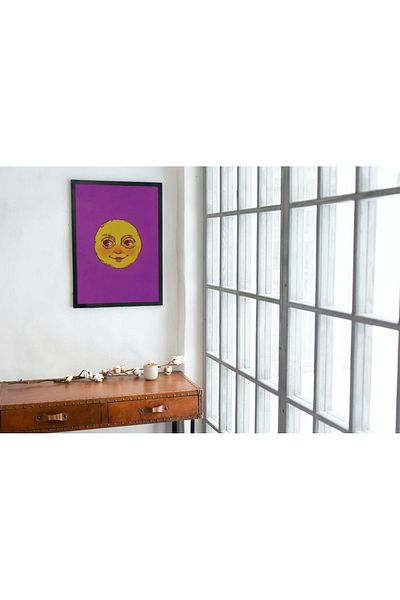 Arthopia Big Smiling Sun Moonlight Chill Vibe Sun Pinterest Δώρο Αφίσα Κορνίζα Καλλιτεχνική ζωγραφική