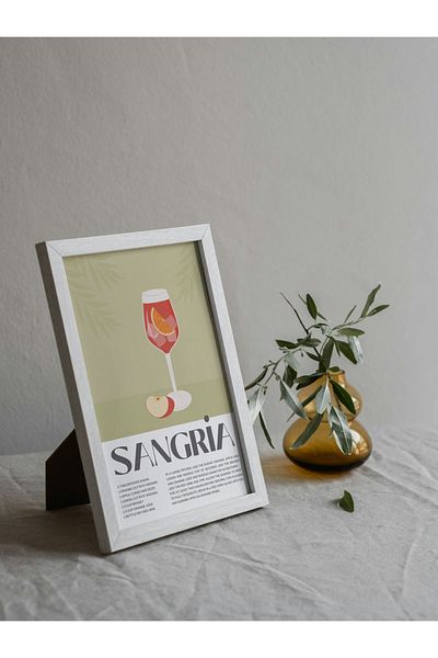 Arthopia Σανγκρία Αλκοόλ Κοκτέιλ Κοκτέιλ Pinterest Πίνακας Σχεδιασμού Διακόσμησης Υψηλής Ποιότητας με Πλαίσιο Αφίσας