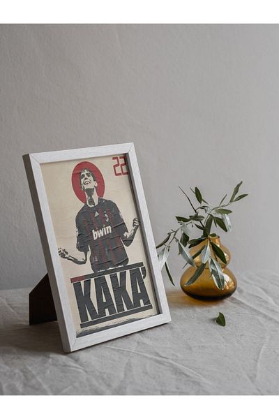 Arthopia Επιτραπέζια αφίσα υψηλής ποιότητας σχεδίου με πλαίσιο ποδοσφαίρου Kaka
