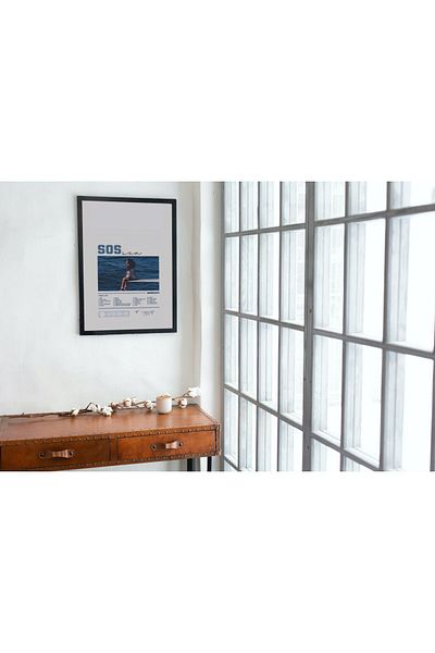 Arthopia SZA Sos Album Pinterest Αφίσα με κορνίζα Υψηλής ποιότητας διακοσμητικό σχέδιο ζωγραφικής