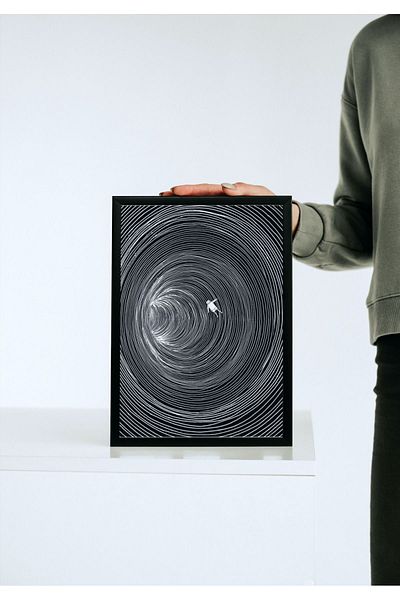 Arthopia 3D Mindfuck Black Hole Pinterest Αφίσα με κορνίζα Υψηλής ποιότητας διακοσμητικό σχέδιο ζωγραφικής
