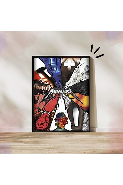 Arthopia Εξώφυλλα άλμπουμ Metallica Πίνακας σχεδίασης υψηλής ποιότητας με πλαίσιο αφίσας Pinterest