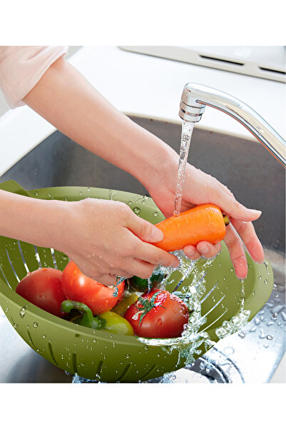 Mutfak Köşesi Handy Bowl Strainer Set 3 Lt - Kitchen Dowry Set Green
